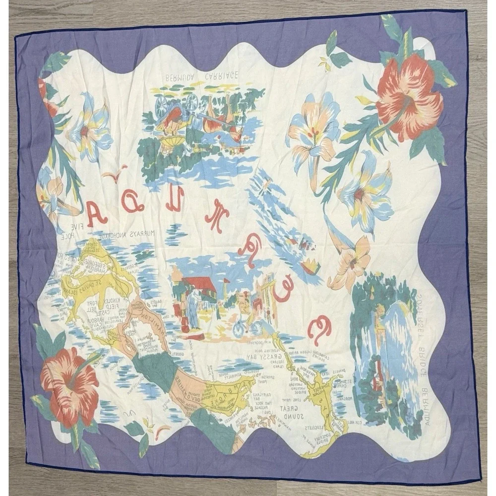 Anthropologie 2-Pack Nautical Hair Scarves Hair Wrap L Women's Multifunctional